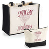 Cabas homme ou femme sac plage ou shopping tote bag pochette trousse Idée cadeau original pour anniversaire Noël travail départ retraite collègue famille fete des mères fetes des pères papa maman mamie papi