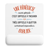 Tapis de souris ergonomique avec repose-poignet, accessoire bureau pour femme et homme, fête des pères, cadeau pas cher, idée cadeau fête des mères, secret santa, départ à la retraite, télétravail et gaming