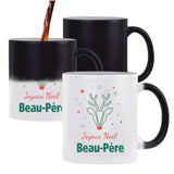 Tasse Magique Joyeux noël Beau-Père Cerf