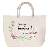 Sac Fête des Mères Mamie Famille Idée Cadeau anniversaire Noël Travail Boulot Métier Départ Retraite Collègue Femme cabas shopping plage