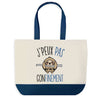 Sac de shopping bleu J'peux pas Confinement