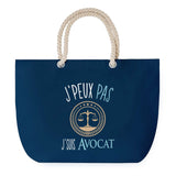 Sac de plage Bleu anse corde J'peux Pas Avocat