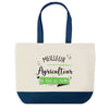 Sac de shopping bleu Meilleur Agriculteur de tous les temps