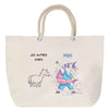 Sac Fête des Mères Mamie Famille Idée Cadeau anniversaire Noël Travail Boulot Métier Départ Retraite Collègue Femme cabas shopping plage