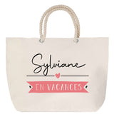 Sac Fête des Mères Mamie Famille Idée Cadeau anniversaire Noël Travail Boulot Métier Départ Retraite Collègue Femme cabas shopping plage
