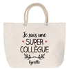 Sac Fête des Mères Mamie Famille Idée Cadeau anniversaire Noël Travail Boulot Métier Départ Retraite Collègue Femme cabas shopping plage