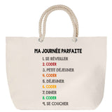 Sac Fête des Mères Fete des Pères Papi Mamie Famille Cadeau anniversaire Noël Travail Boulot Métier Retraite Collègue Femme Homme Cabas