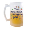 Chope de bière personnalisé, idée cadeau pour maman, femme ou collègue. Parfait pour Noël, anniversaire, fête des mères ou Secret Santa.