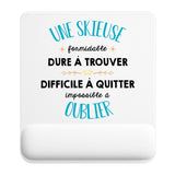 Tapis de souris ergonomique avec repose-poignet, accessoire bureau pour femme et homme, fête des pères, cadeau pas cher, idée cadeau fête des mères, secret santa, départ à la retraite, télétravail et gaming