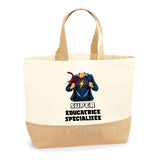 Sac Fête des Mères Mamie Famille Idée Cadeau anniversaire Noël Travail Boulot Métier Départ Retraite Collègue Femme cabas shopping plage