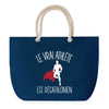 Sac de plage Bleu anse corde J'peux Pas Décathlonien