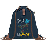 sac a dos bleu coton recycle avec pochette idee cadeau originale pour collegue ami prof ou membre de la famille cadeau mixte noel anniversaire secret santa ou depart au travail sac leger pratique et ecologique design breton moderne
