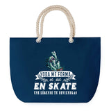 Sac de plage Bleu anse corde Skateboard Légende Humour Geek