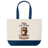 Sac de shopping bleu Cécilia Chouette Grain