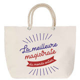 Sac Fête des Mères Mamie Famille Idée Cadeau anniversaire Noël Travail Boulot Métier Départ Retraite Collègue Femme cabas shopping plage