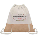 Sac Fête des Mères Mamie Maman Cadeau anniversaire Noël Travail Métier Départ Retraite Collègue Femme cabas shopping plage