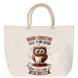 Sac Fête des Mères Mamie Famille Idée Cadeau anniversaire Noël Travail Boulot Métier Départ Retraite Collègue Femme cabas shopping plage