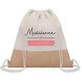 Sac Fête des Mères Mamie Maman Cadeau anniversaire Noël Travail Métier Départ Retraite Collègue Femme cabas shopping plage