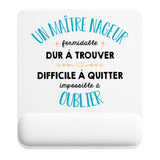 Tapis de souris ergonomique avec repose-poignet, accessoire bureau pour femme et homme, fête des pères, cadeau pas cher, idée cadeau fête des mères, secret santa, départ à la retraite, télétravail et gaming