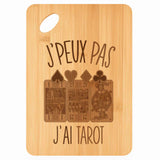 Planche bambou gravée personnalisée femme homme idée cadeau Fête des Mères Fête des Pères apéro papa maman prénom cuisine plateau fromage