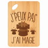 Planche bambou gravée personnalisée femme homme idée cadeau Fête des Mères Fête des Pères apéro papa maman prénom cuisine plateau fromage