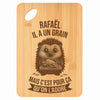 Planche bambou gravée personnalisée homme idée cadeau Fête des Pères apéro 30×20 prénom cuisine plateau fromage anniversaire noel papa papi 