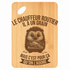 Planche bambou gravée personnalisée homme idée cadeau Fête des Pères apéro 30×20 prénom cuisine plateau fromage anniversaire noel papa papi 