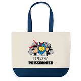 Sac de shopping bleu Super Poissonnier