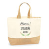 Sac Jute Fête des Mères Fêtes des Pères Mamie Papi Famille Idée Cadeau anniversaire Noël Travail Boulot Métier Départ Retraite Collègue Femme Homme