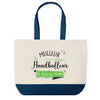 Sac de shopping bleu Meilleur Handballeur de tous les temps