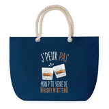 Sac de plage Bleu anse corde J'peux Pas Whiskey