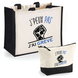 Cabas homme ou femme sac plage ou shopping tote bag pochette trousse Idée cadeau original pour anniversaire Noël travail départ retraite collègue famille fete des mères fetes des pères papa maman mamie papi