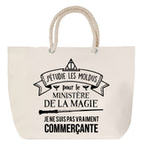 Sac Fête des Mères Mamie Famille Idée Cadeau anniversaire Noël Travail Boulot Métier Départ Retraite Collègue Femme cabas shopping plage