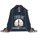 sac a dos bleu coton recycle avec pochette idee cadeau originale pour collegue ami prof ou membre de la famille cadeau mixte noel anniversaire secret santa ou depart au travail sac leger pratique et ecologique design breton moderne
