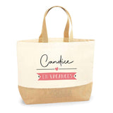 Sac Jute Fête des Mères Fêtes des Pères Mamie Papi Famille Idée Cadeau anniversaire Noël Travail Boulot Métier Départ Retraite Collègue Femme Homme