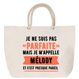 Sac Fête des Mères Mamie Famille Idée Cadeau anniversaire Noël Travail Boulot Métier Départ Retraite Collègue Femme cabas shopping plage