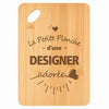 Planche bambou gravée personnalisée femme idée cadeau Fête des Mères apéro 30×20 prénom cuisine plateau fromage anniversaire noel maman mamie
