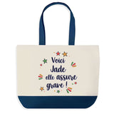 Sac Fête des Mères Mamie Famille Idée Cadeau anniversaire Noël Travail Boulot Métier Départ Retraite Collègue Femme cabas shopping plage