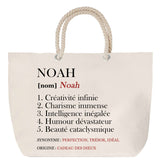 Sac Fête des Mères Mamie Famille Idée Cadeau anniversaire Noël Travail Boulot Métier Départ Retraite Collègue Femme cabas shopping plage