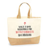 Sac Jute Fête des Mères Fêtes des Pères Mamie Papi Famille Idée Cadeau anniversaire Noël Travail Boulot Métier Départ Retraite Collègue Femme Homme