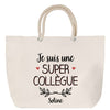 Sac Fête des Mères Mamie Famille Idée Cadeau anniversaire Noël Travail Boulot Métier Départ Retraite Collègue Femme cabas shopping plage
