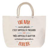 Sac Fête des Mères Mamie Famille Idée Cadeau anniversaire Noël Travail Boulot Métier Départ Retraite Collègue Femme cabas shopping plage