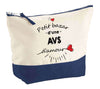 Pochette Trousse Fête des Mères Fêtes des Pères Mamie Papi Famille Idée Cadeau anniversaire Noël Travail Boulot Métier Départ Retraite Collègue Femme Homme