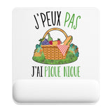 Tapis de souris ergonomique avec repose-poignet, accessoire bureau pour femme et homme, fête des pères, cadeau pas cher, idée cadeau fête des mères, secret santa, départ à la retraite, télétravail et gaming