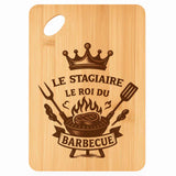 Planche bambou gravée personnalisée homme idée cadeau Fête des Pères apéro 30×20 prénom cuisine plateau fromage anniversaire noel papa papi 