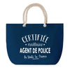 Sac de plage Bleu anse corde Certifiée meilleure Agent de Police