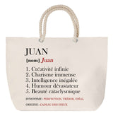 Sac Fête des Mères Mamie Famille Idée Cadeau anniversaire Noël Travail Boulot Métier Départ Retraite Collègue Femme cabas shopping plage