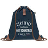 sac a dos femme bleu coton recycle avec pochette cadeau original pour collegue amie prof ou soeur idee cadeau femme noel anniversaire secret santa ou depart a la retraite sac pratique chic et ecoresponsable design breton elegant