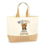 Sac Jute Fête des Mères Fêtes des Pères Mamie Papi Famille Idée Cadeau anniversaire Noël Travail Boulot Métier Départ Retraite Collègue Femme Homme