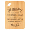 Planche bambou gravée personnalisée femme idée cadeau Fête des Mères apéro 30×20 prénom cuisine plateau fromage anniversaire noel maman mamie